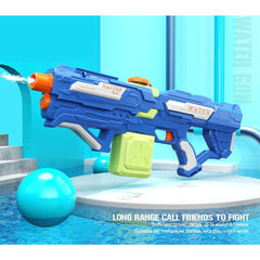 Pistol cu Apa pentru Copii, Rezervor 600ml, Kaveny, 14ani+, cu baterie 1200mAh, Electric Burst, Albastru/Verde, 800ML
