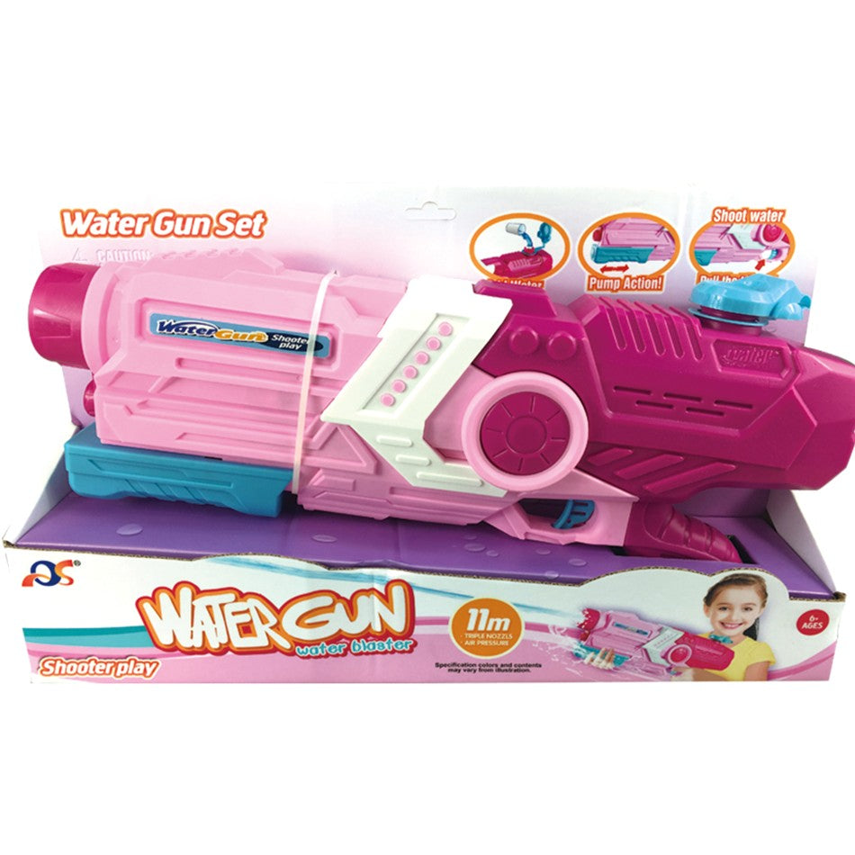 Pistol cu Apa pentru Copii, Rezervor, Pentru Piscina/Plaja, Kaveny, 6ani+, Roz, 2000ML