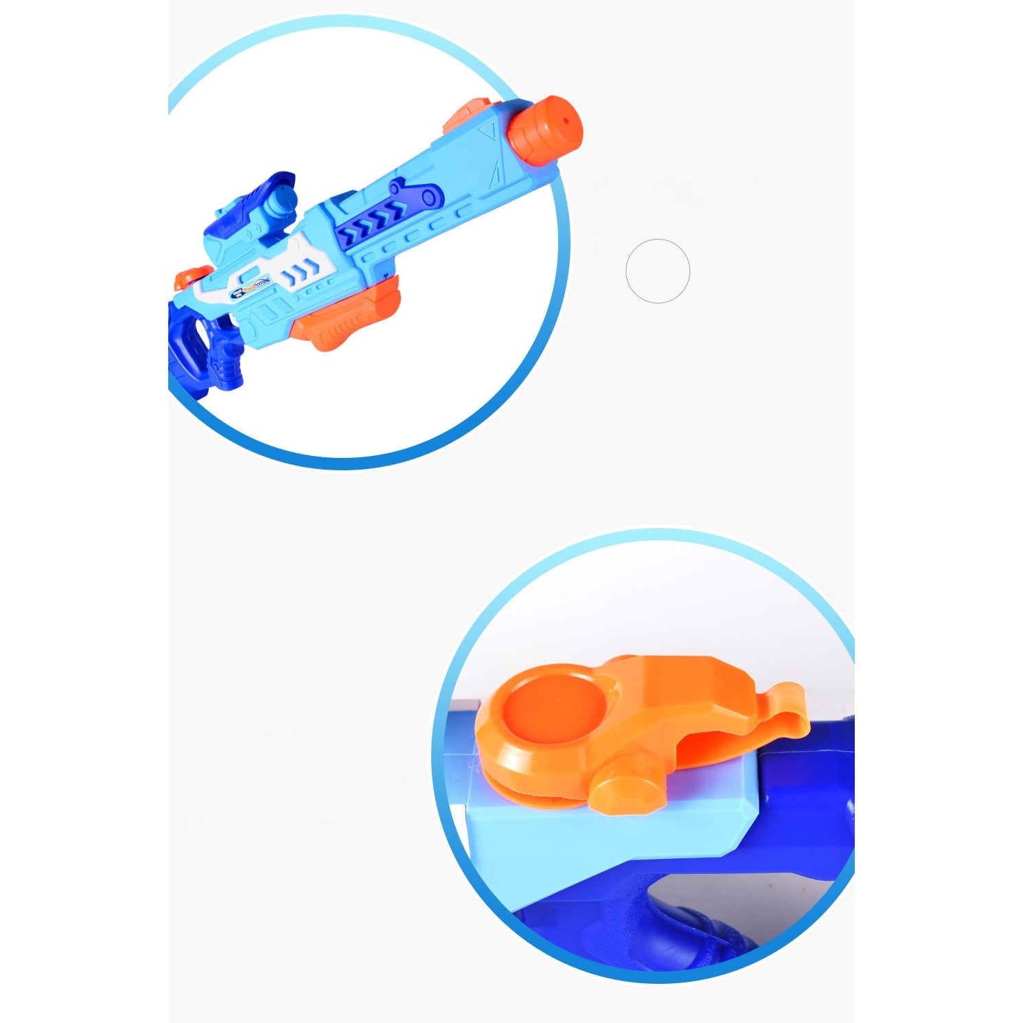 Pistol cu Apa pentru Copii, Rezervor, Pentru Piscina/Plaja, Kaveny, 6ani+, Albastru, 1200ML