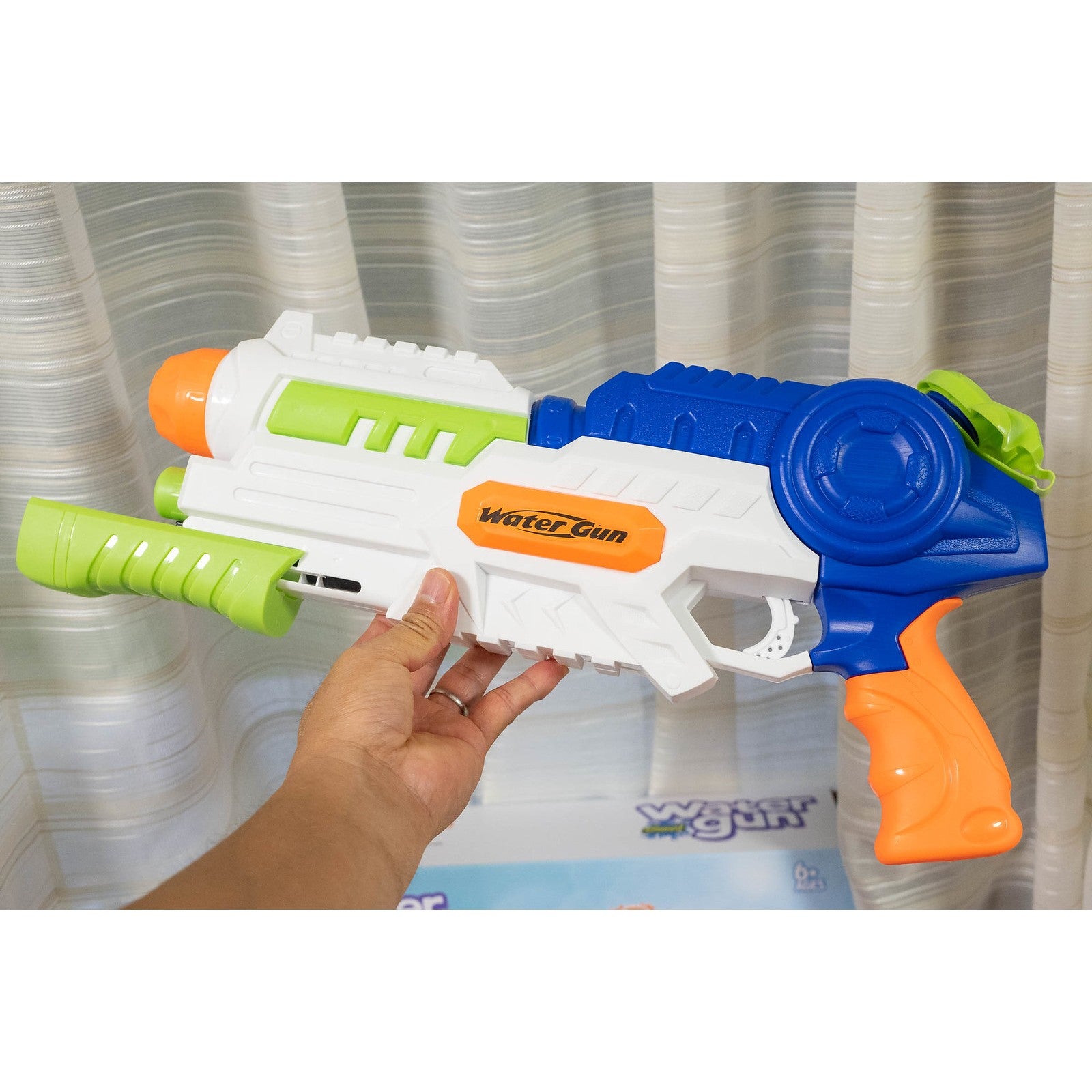 Set 2x Pistol cu Apa pentru Copii, Rezervor, Pentru Piscina/Plaja, Kaveny, 6ani+, Roz + Albastru, 1000 ML