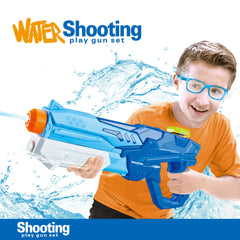 Pistol cu Apa pentru Copii, Rezervor, Pentru Piscina/Plaja, Kaveny, 6ani+,  Albastru, 600ML