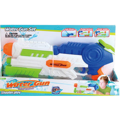 Pistol cu Apa pentru Copii, Rezervor, Pentru Piscina/Plaja, Kaveny, 6ani+, Albastru/Multicolor, 1000ML