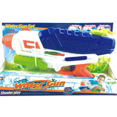 Pistol cu Apa pentru Copii, Rezervor, Pentru Piscina/Plaja, Kaveny, 6ani+, Albastru/Multicolor, 1000ML, model 2