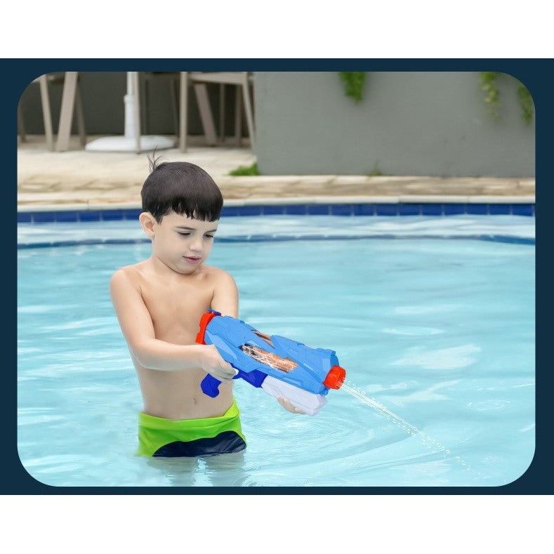 Pistol cu Apa pentru Copii, Rezervor, Pentru Piscina/Plaja, Kaveny, 6ani+,  5 duze, Quick Fill, Albastru, 800ML
