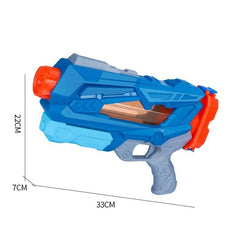Pistol cu Apa pentru Copii, Rezervor, Pentru Piscina/Plaja, Kaveny, 6ani+,  Quick Fill, Albastru, 600ML