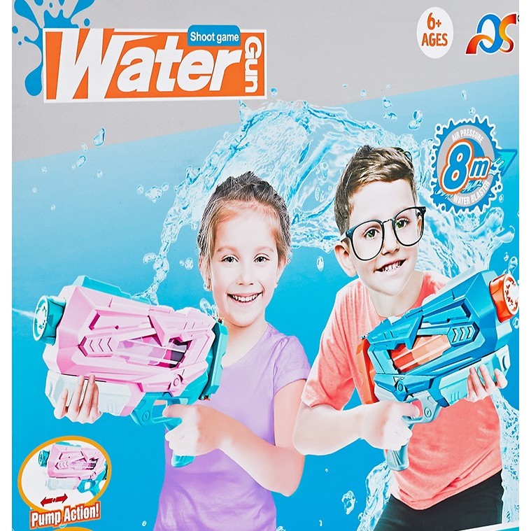 Pistol cu Apa pentru Copii, Rezervor, Pentru Piscina/Plaja, Kaveny, 6ani+,  Quick Fill, Albastru, 600ML