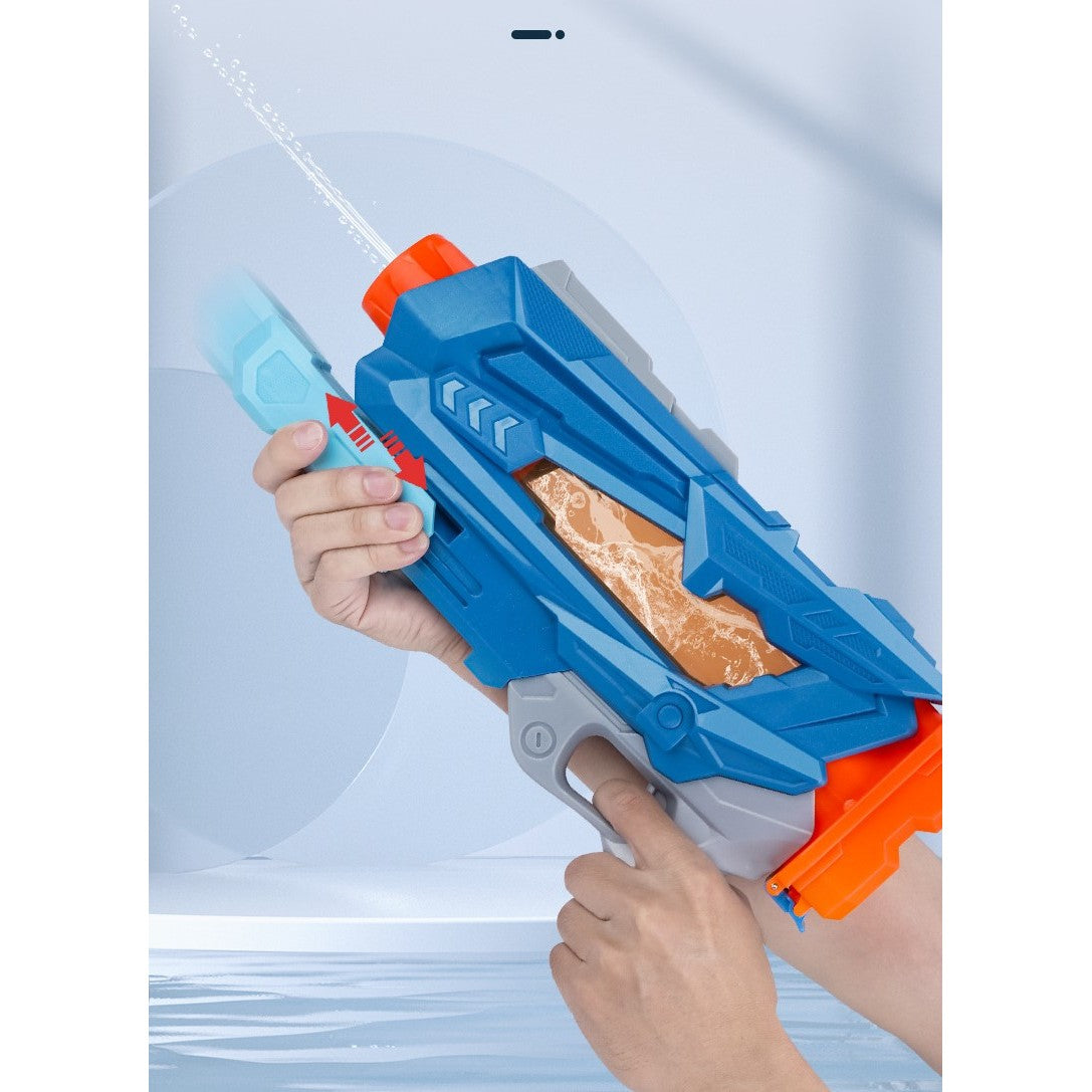 Pistol cu Apa pentru Copii, Rezervor, Pentru Piscina/Plaja, Kaveny, 6ani+,  Quick Fill, Albastru, 600ML