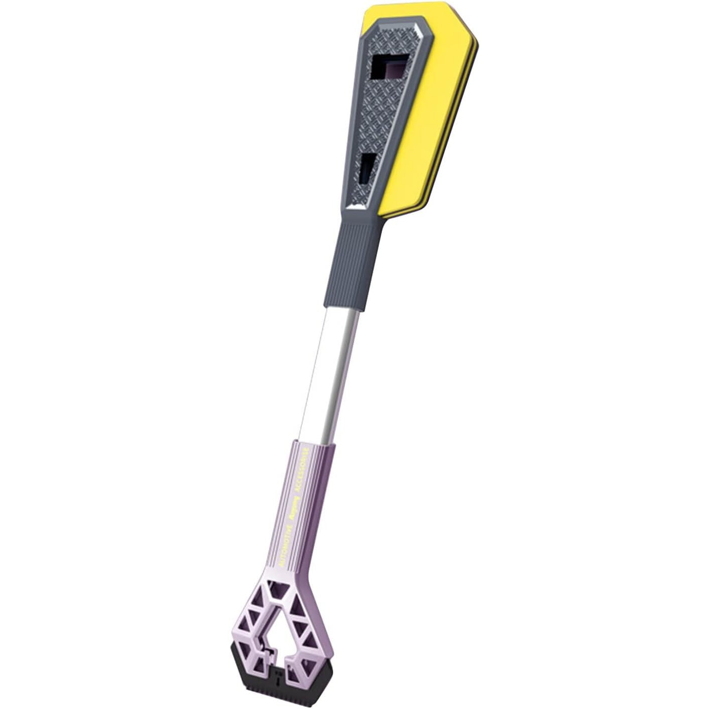 Racleta Auto pentru Zapada cu Doua Capete, Kadeny, Universala, Deszapezire Masina, cu Maner, Ergonomica, Detasabila, pentru Geamuri si Caroserie, Usor de Utilizat, 61x12.5 cm, Mov