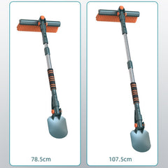 Racleta Auto pentru Zapada cu Doua Capete, Kadeny, Dezapezire Masina, cu Maner Lung, Ergonomica, Detasabila, pentru Geamuri si Caroserie, Usor de Utilizat, 48 cm- 78 cm, Verde Inchis