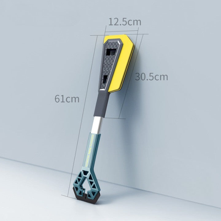 Racleta Auto pentru Zapada cu Doua Capete, Kadeny, Universala, Deszapezire Masina, cu Maner, Ergonomica, Detasabila, pentru Geamuri si Caroserie, Usor de Utilizat, 61x12.5 cm, Albastru