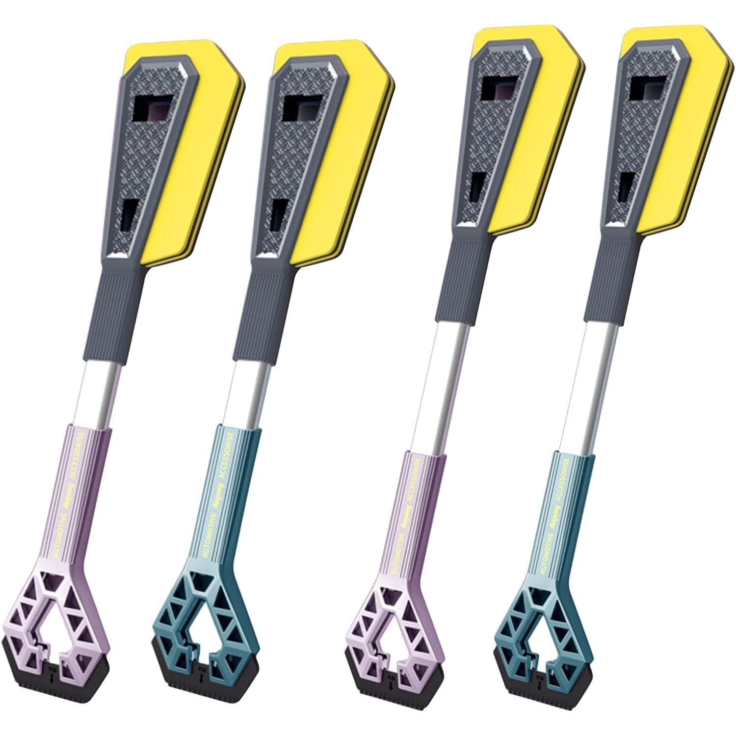 Racleta Auto pentru Zapada cu Doua Capete, Kadeny, Universala, Deszapezire Masina, cu Maner, Ergonomica, Detasabila, pentru Geamuri si Caroserie, Usor de Utilizat, 61x12.5 cm, Albastru