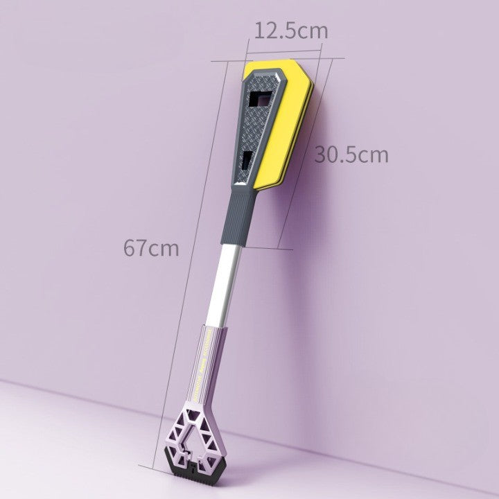 Racleta Auto pentru Zapada cu Doua Capete, Kadeny, Universala, Deszapezire Masina, cu Maner Lung, Ergonomica, Detasabila, pentru Geamuri si Caroserie, Usor de Utilizat, 67x12.5 cm, Mov