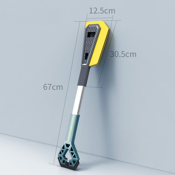 Racleta Auto pentru Zapada cu Doua Capete, Kadeny, Universala, Deszapezire Masina, cu Maner Lung, Ergonomica, Detasabila, pentru Geamuri si Caroserie, Usor de Utilizat, 67x12.5 cm, Albastru