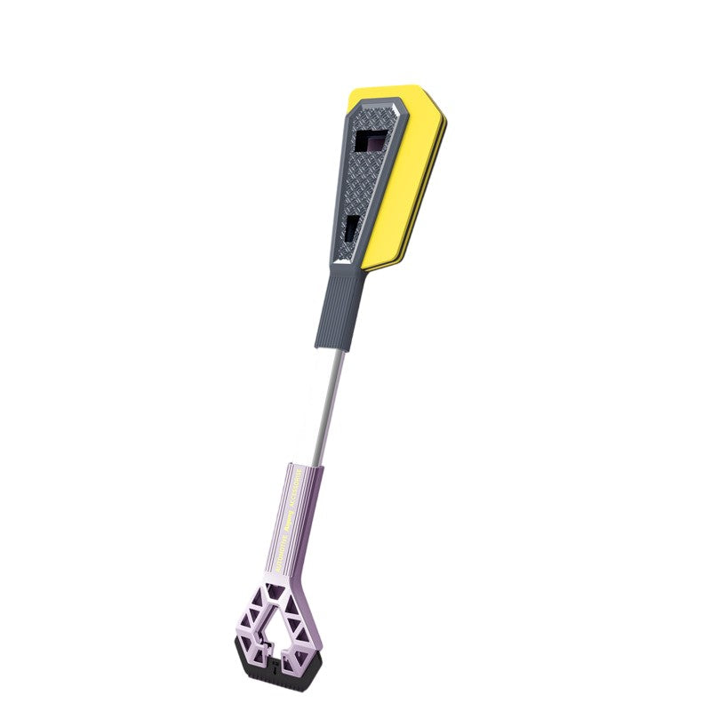 Racleta Auto pentru Zapada cu Doua Capete, Kadeny, Universala, Deszapezire Masina, cu Maner Lung, Ergonomica, Detasabila, pentru Geamuri si Caroserie, Usor de Utilizat, 67x12.5 cm, Mov