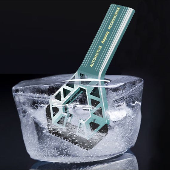 Racleta Auto pentru Zapada cu un Capat, Kadeny, Universala, Deszapezire Masina, cu Maner, Ergonomic, Detasabila, pentru Geamuri si Caroserie, Usor de Utilizat, 23.5x4.3 cm, Albastru