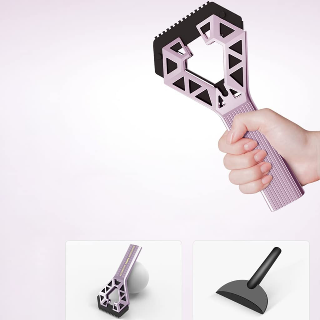 Racleta Auto pentru Zapada cu un Capat, Kadeny, Universala, Deszapezire Masina, cu Maner, Ergonomic, Detasabila, pentru Geamuri si Caroserie, Usor de Utilizat, 23.5x4.3 cm, Mov