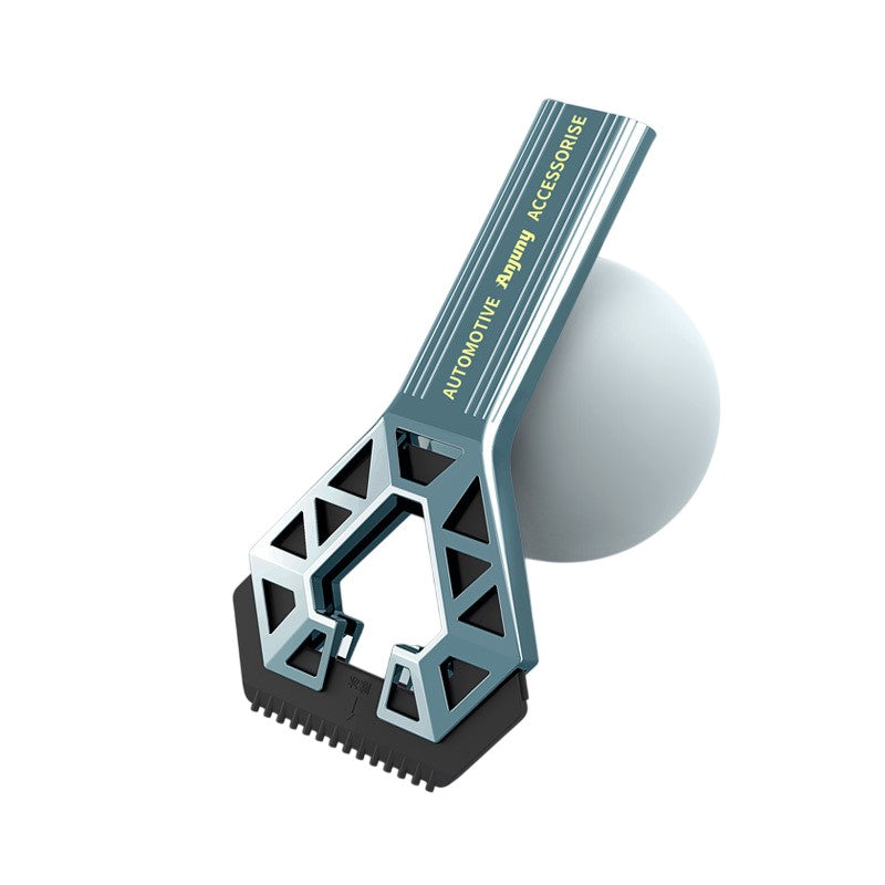 Racleta Auto pentru Zapada cu un Capat, Kadeny, Universala, Deszapezire Masina, cu Maner, Ergonomic, Detasabila, pentru Geamuri si Caroserie, Usor de Utilizat, 23.5x4.3 cm, Albastru