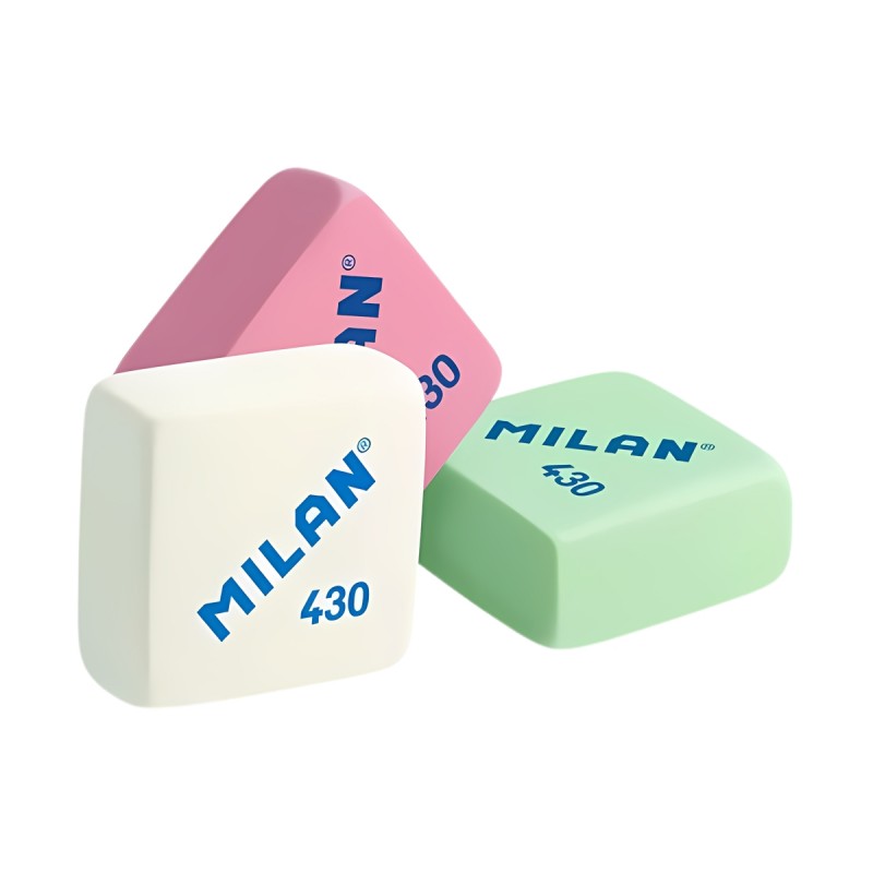 Radiera MILAN 430, patrat, 28mm, diverse culori