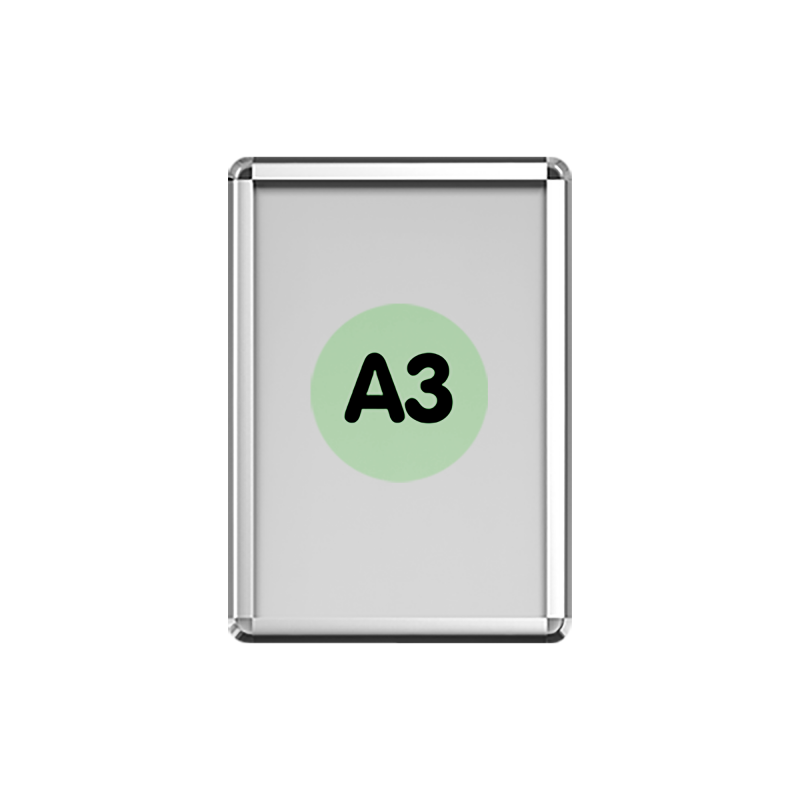 Avizier - Rama click Noki INTR-002, aluminiu, 297x420mm (A3)