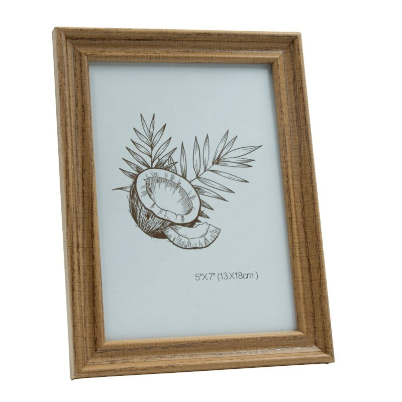 Rama foto No.K115, PVC, 13x18cm, maro natur