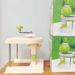 Razatoare de Varza, Kadeny, Manuala, din PP+Otel Inoxidabil, 30 x 24 x 22 cm, Latime Ajustabila, Alb/Verde