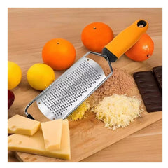 Razatoare manuala Kaveny, perie inclusa, Inox, usor de utilizat, 31x6.7 cm, Galben