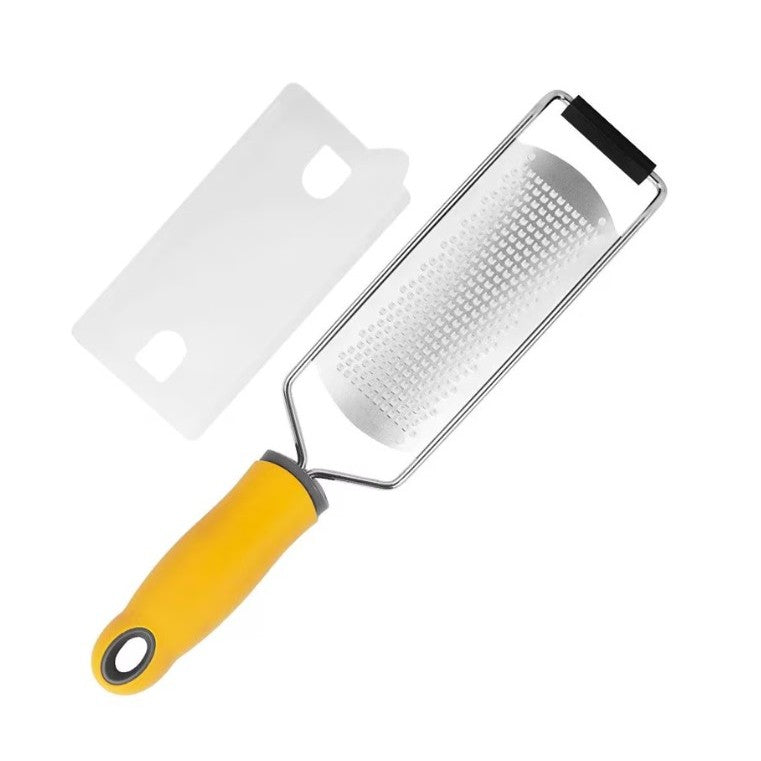 Razatoare manuala Kaveny, perie inclusa, Inox, usor de utilizat, 31x6.7 cm, Galben