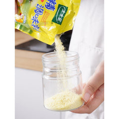 Recipient Condimente, Kadeny, din Stilca, 180 ml, cu Maner si Lingurita, 10.6 x 7 x 7 cm, Capac Mat, Alb