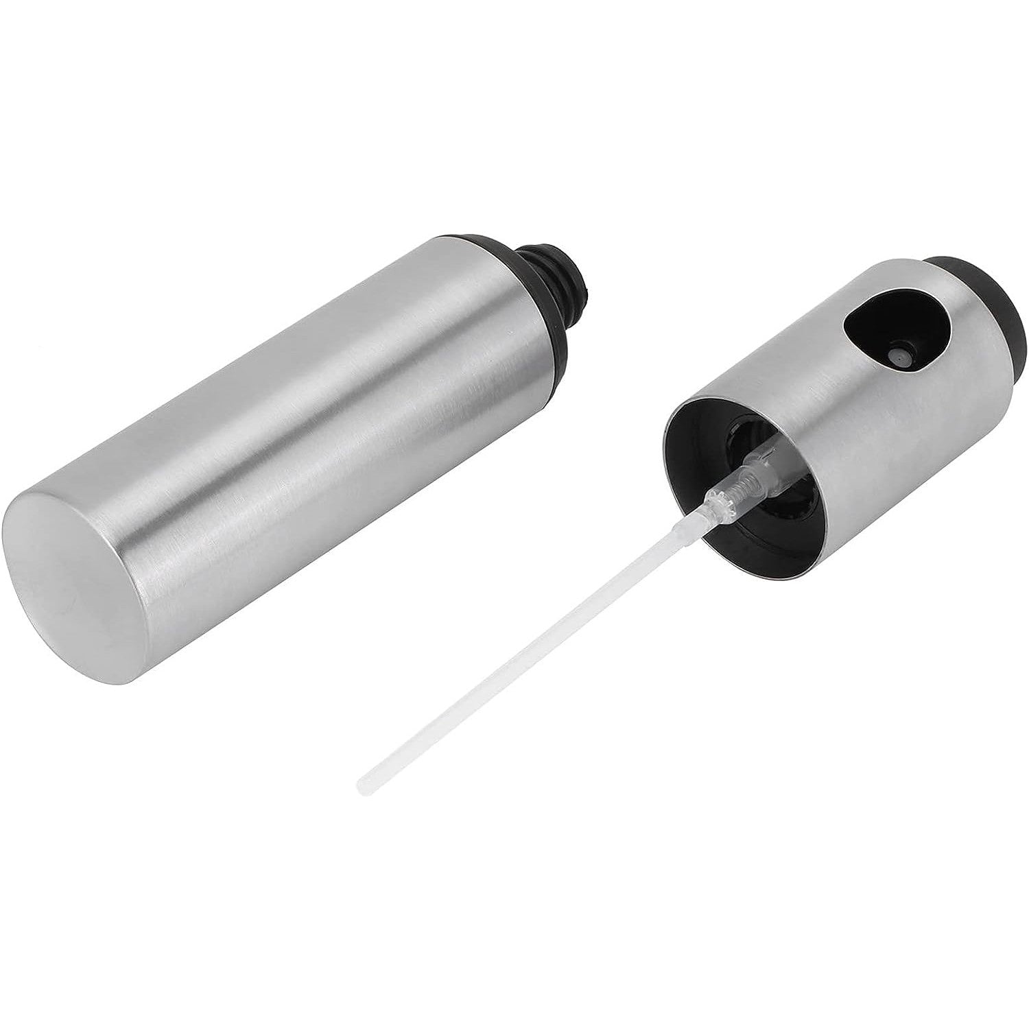 Pulverizator ulei Kaveny, spray, material otel inoxidabil, manual, 100 ml, 17.7 x 4 cm, argintiu