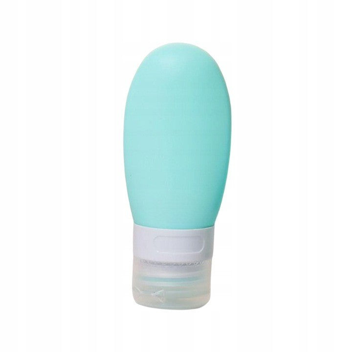 Recipient Portabil din Silicon Elegant de Voiaj, Sticla de Calatorie, Kadeny, Potrivita pentru Lotiune, Sampon si Alte Lichide, Anti-scurgere, cu Posibilitate de Reumplere, Capacitate 90mL, Verde