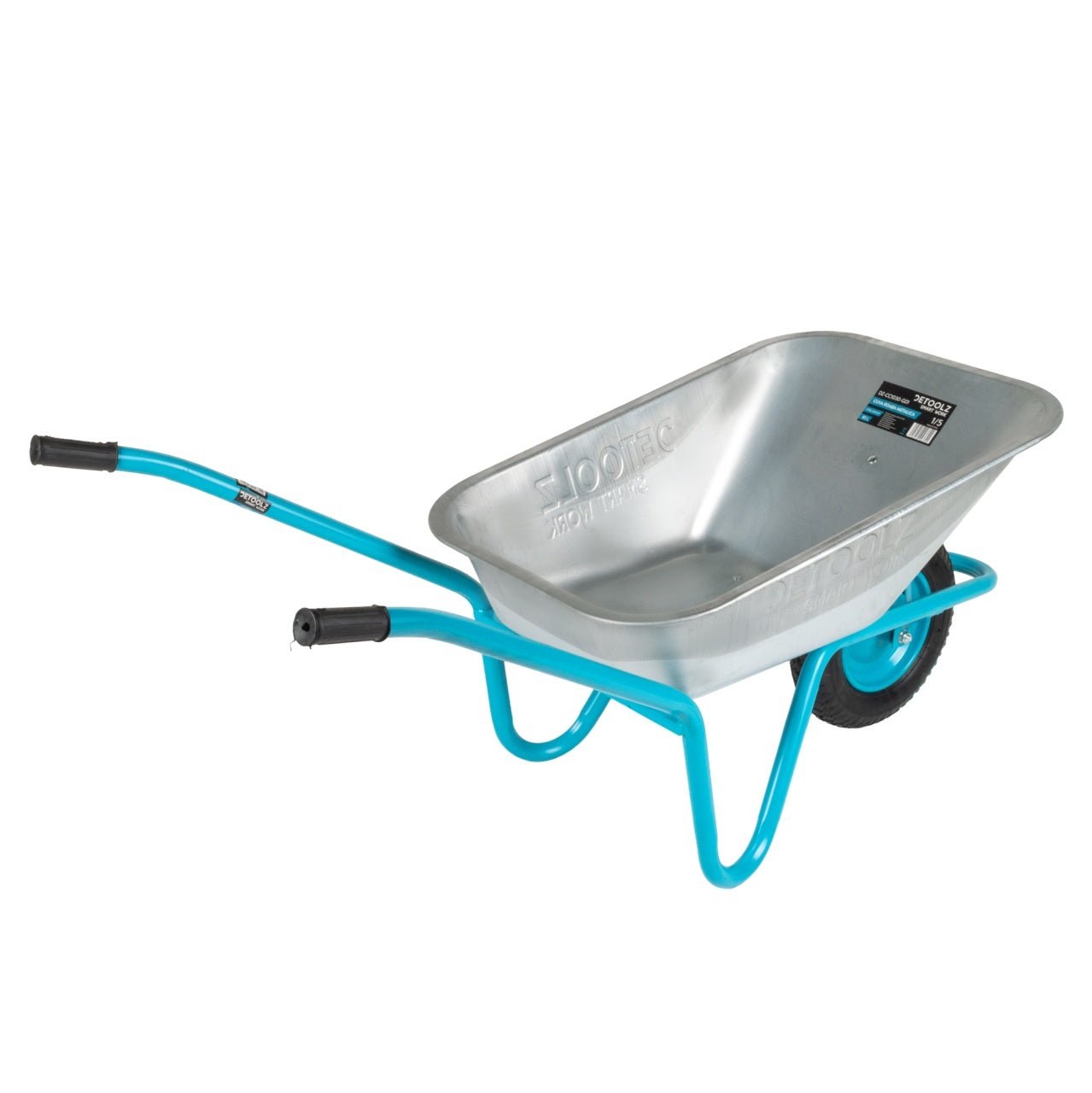 Roaba metalica Detoolz, 85L, cuva din otel zincat