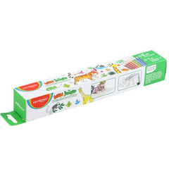 Rola autocolant de perete Keyroad Wild Jungle KR972145, 206x30cm, + 8 creioane cerate