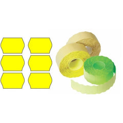 Etichete de pret, 26x16mm, permanente, galben, rola 1000 etichete