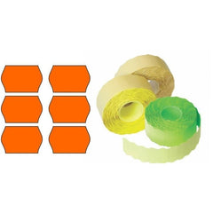 Etichete de pret, 26x16mm, permanente, portocaliu, rola 1000 etichete