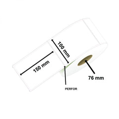 Rola etichete termice pentru awb Kaveny 100x150mm, 1000 et./rola