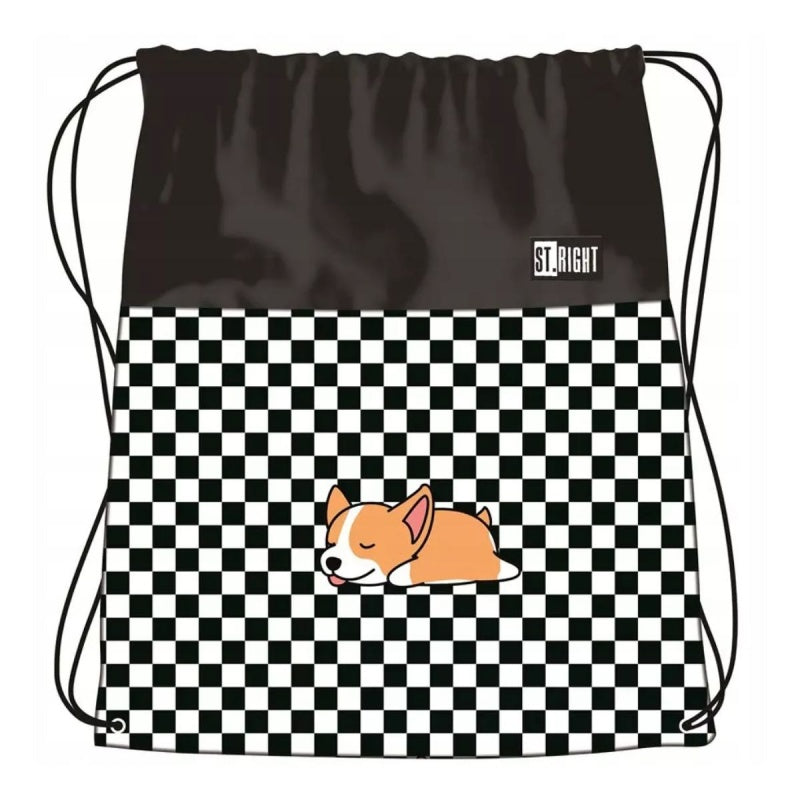Rucsac cu snur pentru copii St.Majewski Sleepy Corgi, 691294