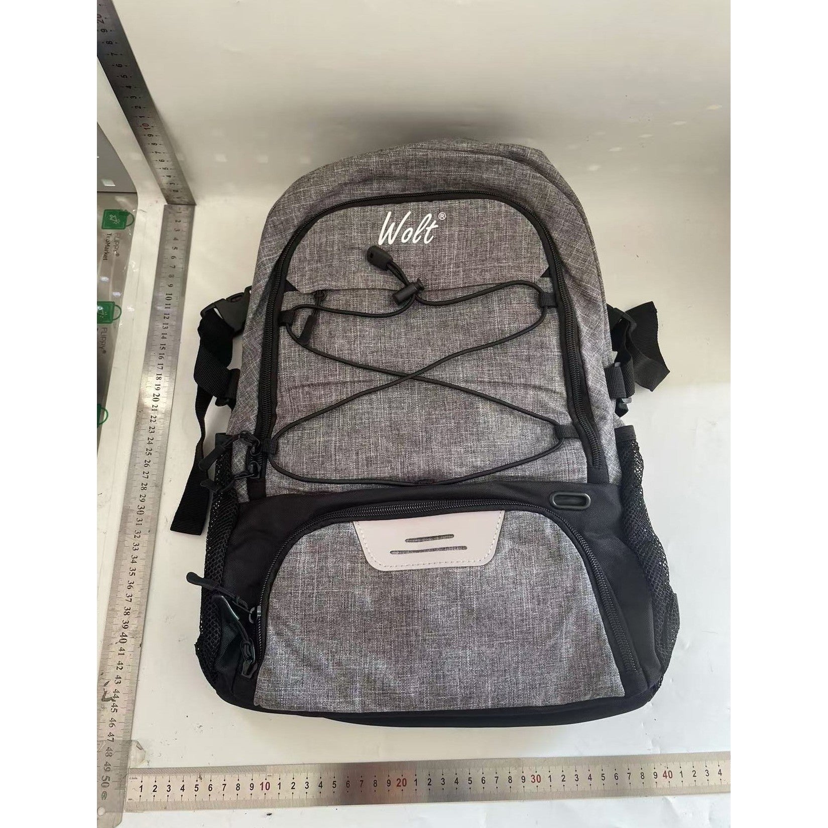 Rucsac de Baschet Multifunctional, Kadeny, pentru Calatorie, Sport, Scoala, cu Compartiment pentru Pantofi si Minge, 32 Litri, 45x32x22 cm, Gri-Negru