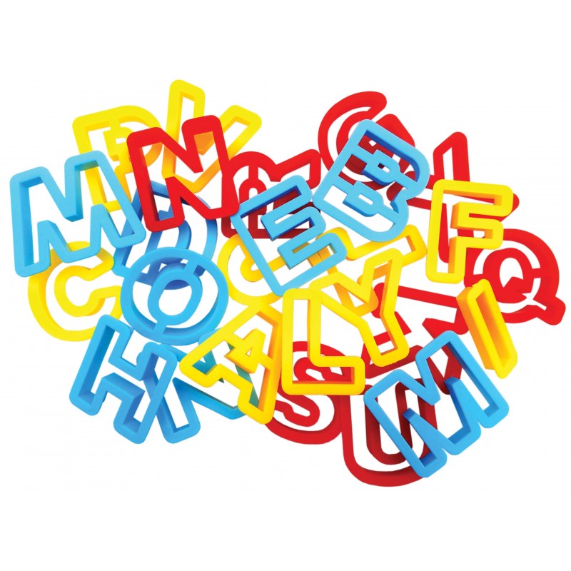 Sablon Cnx, cifre, plastic, pentru modelaj, set 14 buc