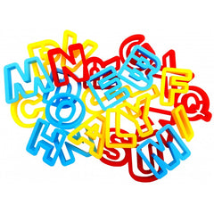 Sablon litere plastic pentru modelaj CNX, set de 26 buc.