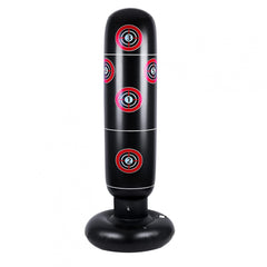 Sac de Box Gonflabil, Kadeny, pentru Copii si Adulti, Umplere cu Aer, Apa sau Nisip, 160 cm, Negru