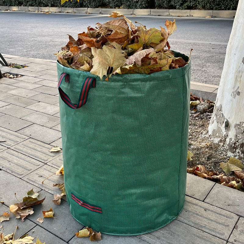 Sac de Colectare a Frunzelor, Kadeny, Cos Sac pentru Gradina, Sac de Depozitare a Frunzelor, 45 x 76 cm, 120 l, Verde