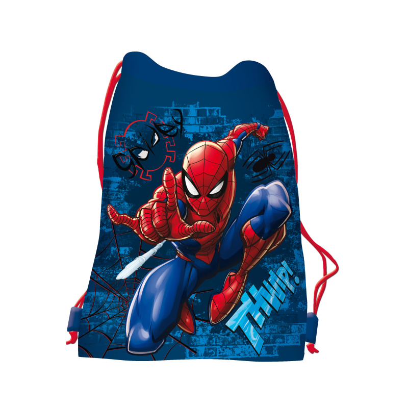 Rucsac cu snur pentru copii St.Majewski Spiderman 651335, 33.4x44.5cm