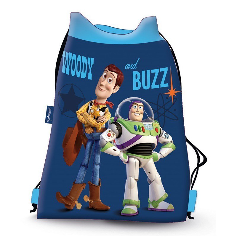 Rucsac cu snur pentru copii St.Majewski Toy Story 4 207211, bleumarin cu albastru