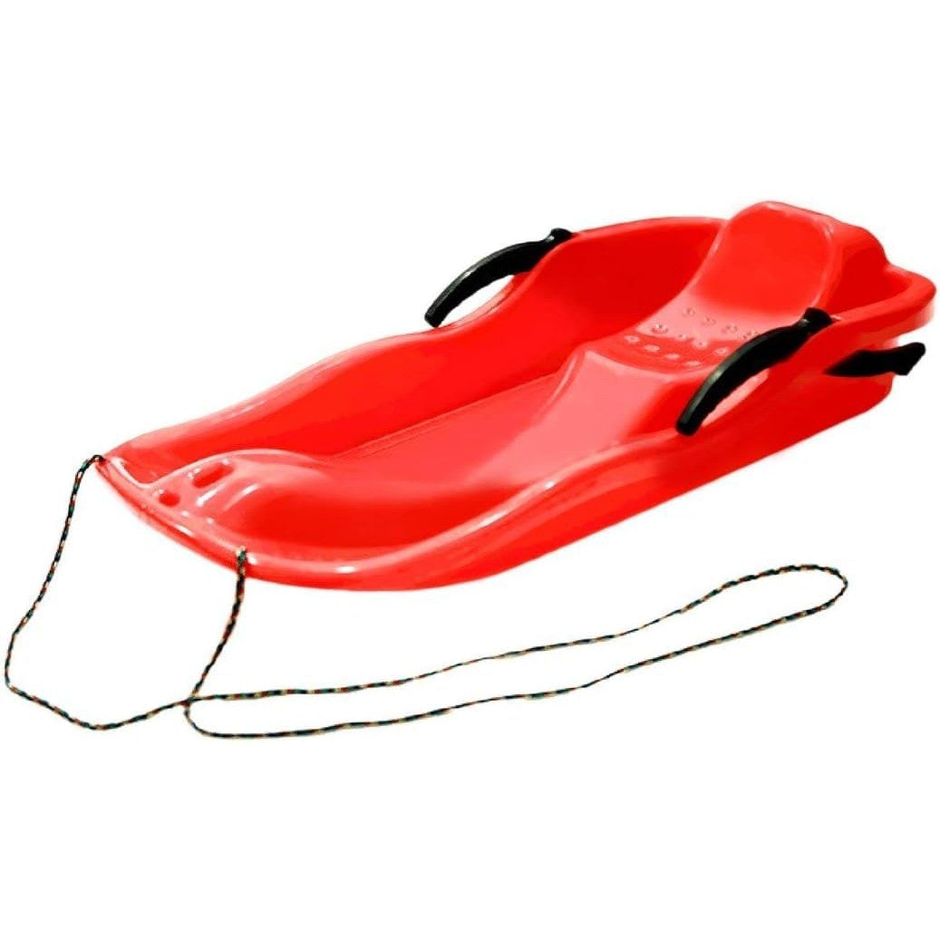 Sanie, Kaveny, din Plastic, +3 Ani, 87 x 40 x 17.5 cm, cu Frana si Franghie, pentru Adulti si Copii, Rosu