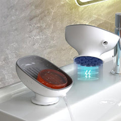 Savoniera din Plastic, Kadeny, cu Ventuza, Design Modern, Gri