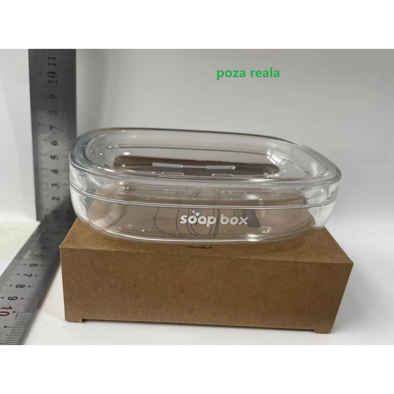 Savoniera, Kadeny, Pentru Blat, PET, Scurgere Optima, Argintiu Transparent