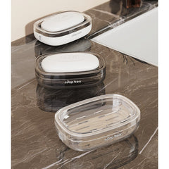 Savoniera, Kadeny, Pentru Blat, PET, Scurgere Optima, Argintiu Transparent