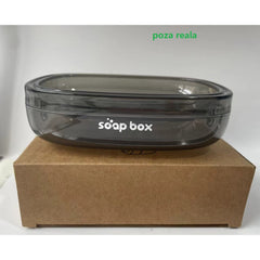 Savoniera, Kadeny, Pentru Blat, PET, Scurgere Optima, Gri Transparent