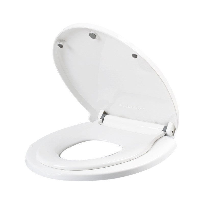 Capac de Toaleta cu Reductie 2 in 1, Kaveny, pentru Copii si Adulti, Coborare Lenta si Silentioasa, Instalare Usoara, din PP5 , in Forma de U, Alb
