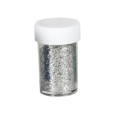 Sclipici decorativ pulbere, argintiu, set 12 buc, Colorarte